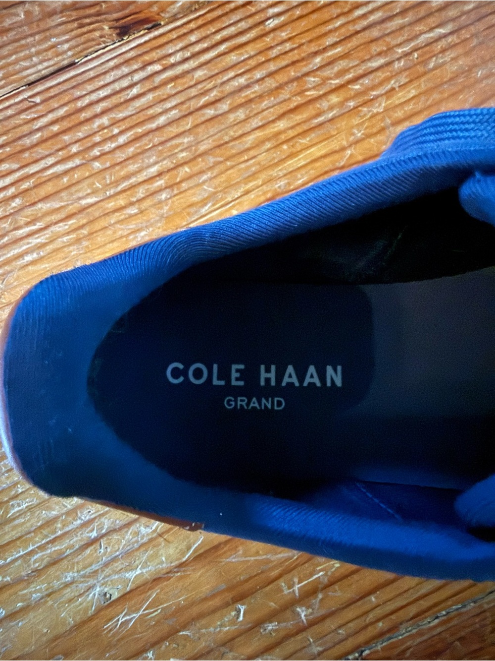 Cole Haan Grand Navy Low-Top Lace-Up Sneakers with White Sole - Picture 7 of 7